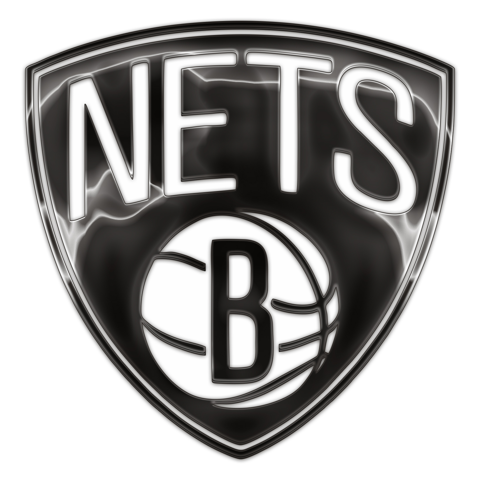 Brooklyn Nets Crystal Logo iron on paper